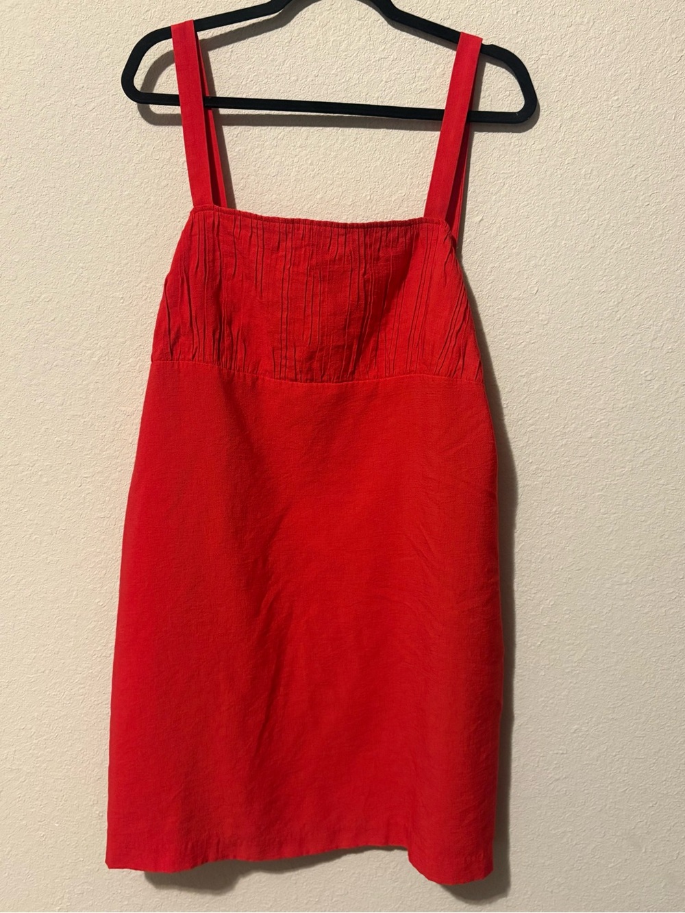 H&M Red Mini Sundress with Square Neck